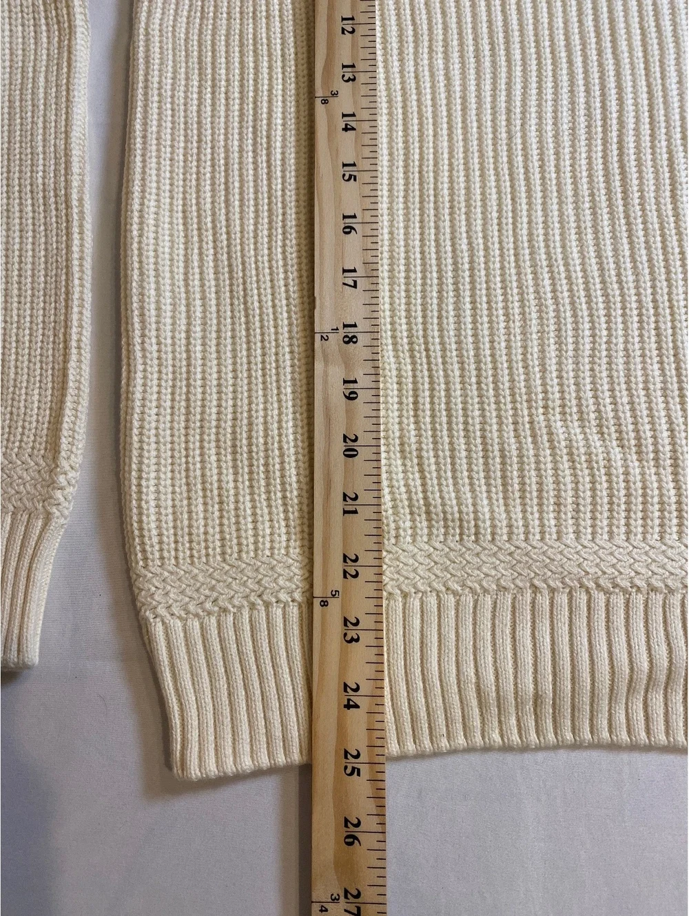 Joe's Jeans Ivory Ruben Polo Sweater Men’s Size M